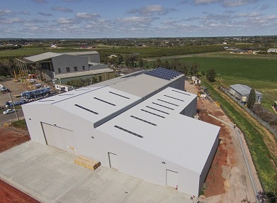 Vista aérea de la planta de Flavourtech en Australia